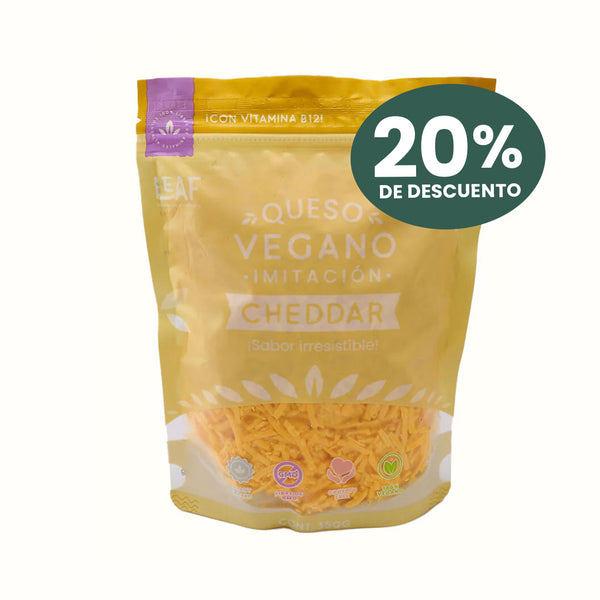 Queso Cheddar Vegano Leaf 350 g