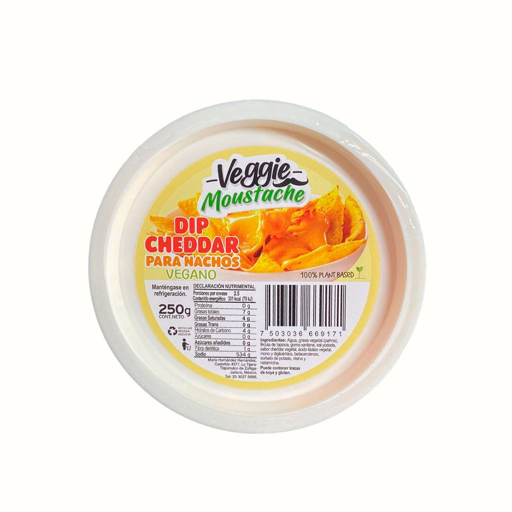 Dip Vegano Sabor Cheddar Para Nachos Veggie Express 250 g