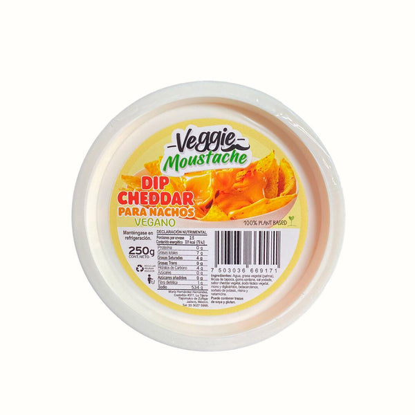 Dip Vegano Sabor Cheddar Para Nachos Veggie Express 250 g