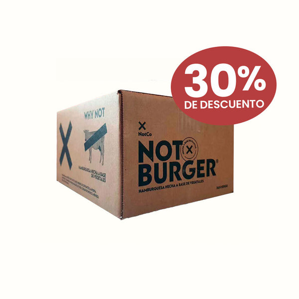 Hamburguesa Not Burger Food Service NotCo 100g c/u (36 pzs)