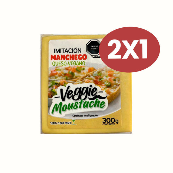 Queso Vegano Manchego Veggie Moustache 300 g