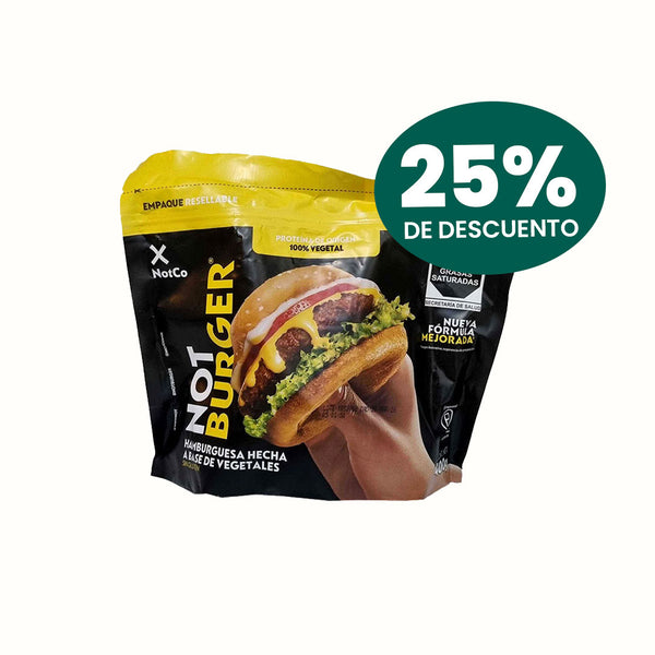 Hamburguesa Not Burger NotCo 400 g (4 piezas)