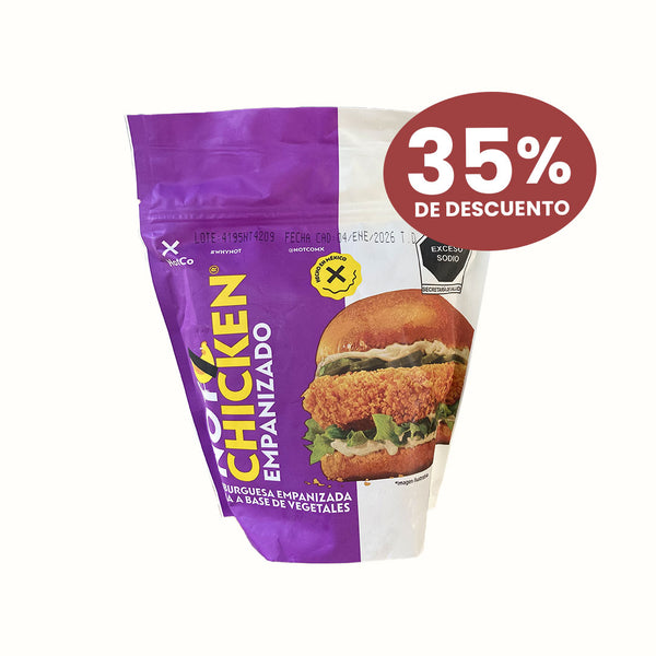 Hamburguesa Not Chicken Empanizado NotCo 400 g (4 piezas)