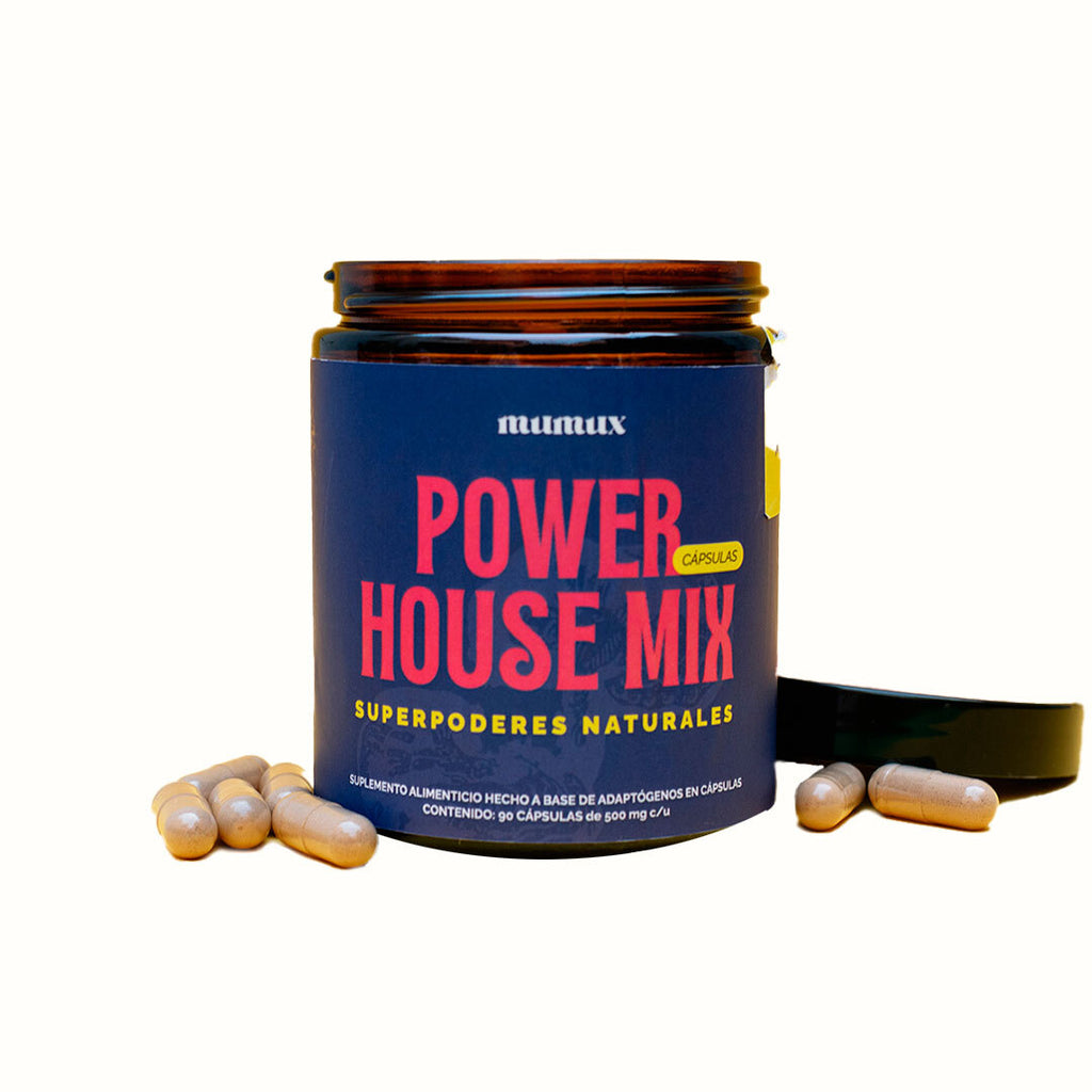 Adaptógenos Naturales Power House Mix Mumux (90 Cápsulas)